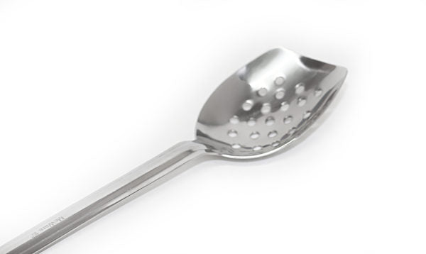 15" ROUX SPOON HEAVY STAINLESS STEEL PERFORATED