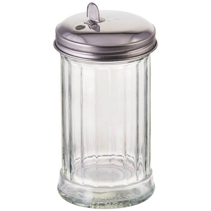 Winco G-102 12-oz Flap Top Glass Sugar Pourer