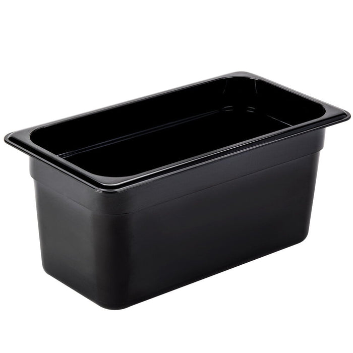 Cambro 36HP110 1/3 size 6" high heat black H-Pan