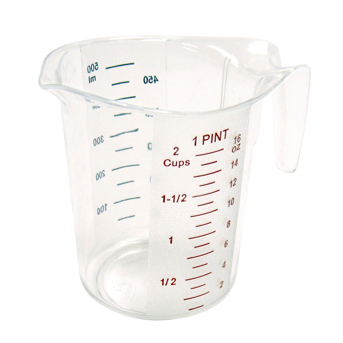 Winco PMCP-50 1Pt Raised External Markings One Measuring Cup