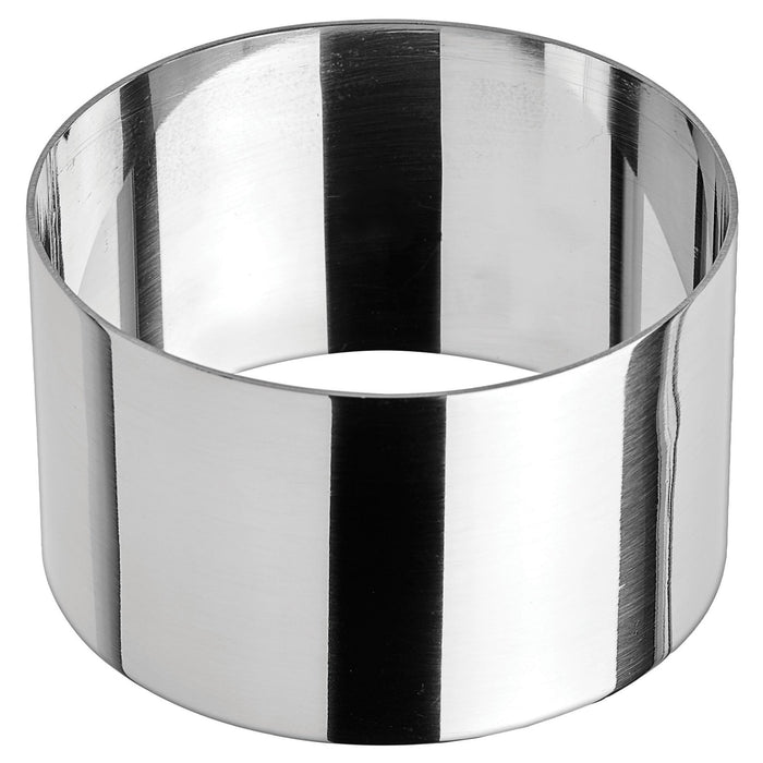 Winco SPM-31R 3"x1-3/4" Round Stainless Pastry Mold