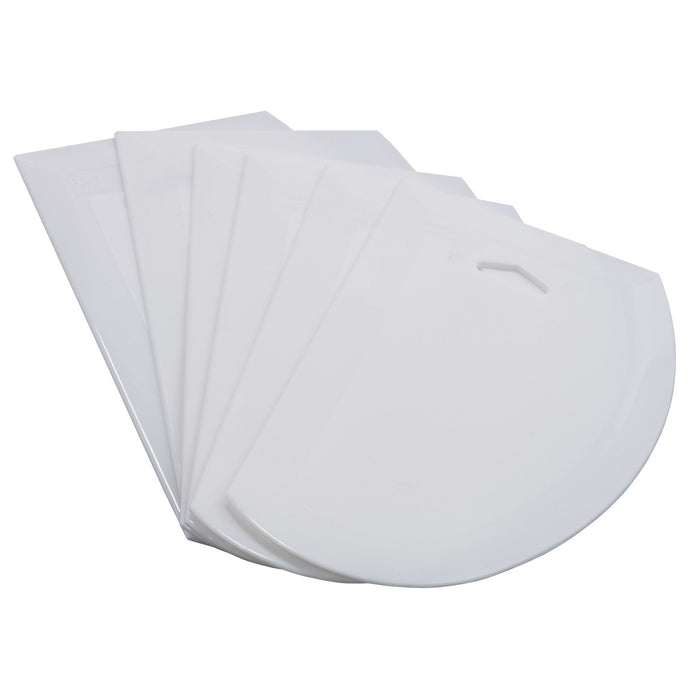 Winco PDS-7 7-1/2"x4-3/4" Large Plastic Dough Scraper