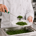 Food Portioner - 4OZ Perforated Stainless Steel - Winco FPP-4