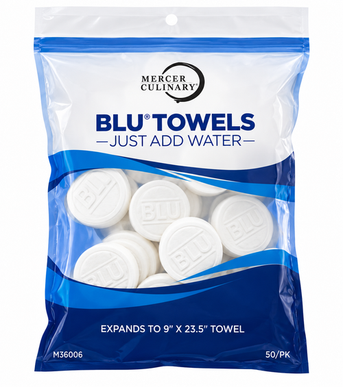 Mercer M36006 1-3/4" 3/8" Blu Towels