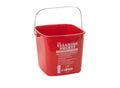 Winco PPL-6R 6-Qt Red Sanitizing Cleaning Bucket