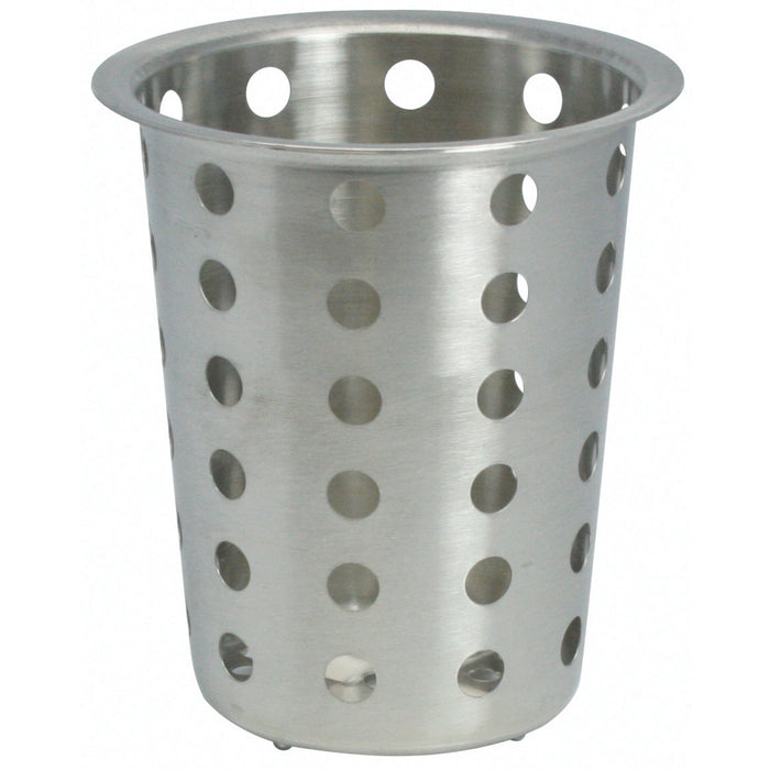Winco FC-SS 4" Hole Perforated Stainless Flatware Cylinder