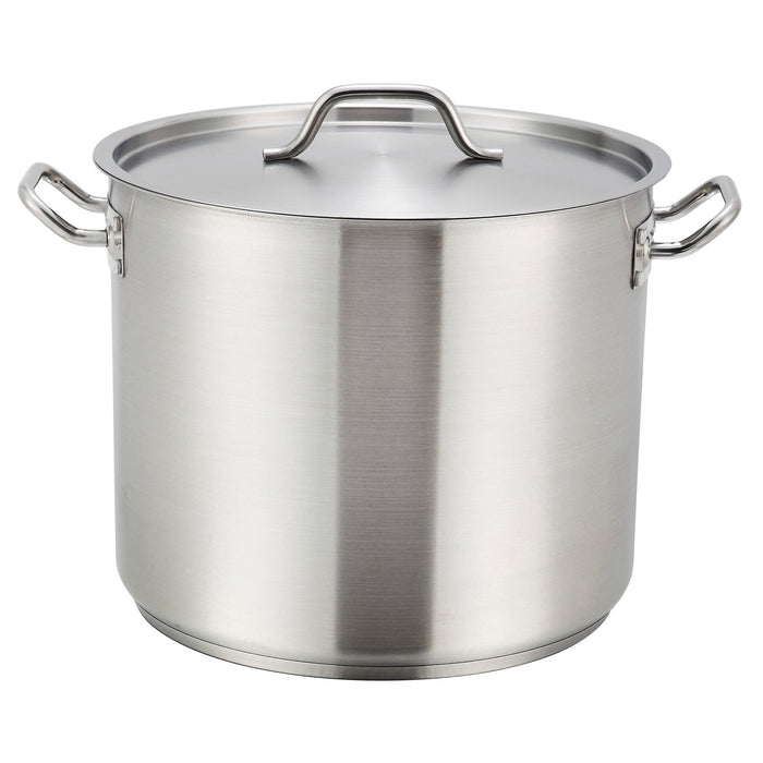 Winco SST-24 24-Qt 13-3/8"x10-1/4" Round Induction Stock Pot