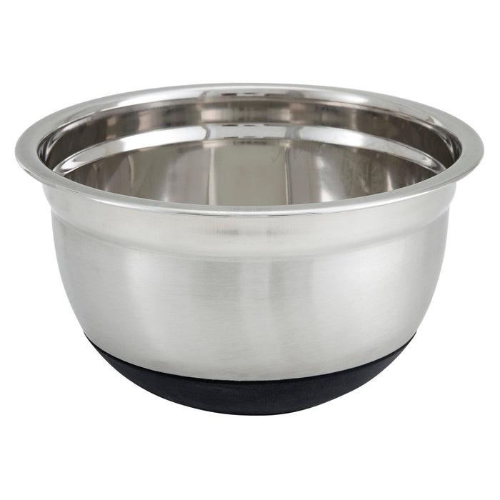 Winco MXRU-500 5-Qt 1/4x5-5/8" Black German Mixing Bowl