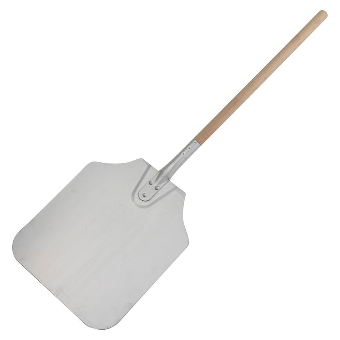 Winco APP-36 36" 12"x14" Aluminum Blade Wooden Pizza Peel