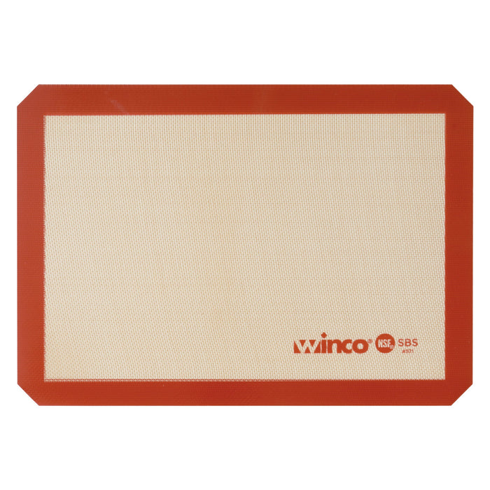 Winco SBS-16 11-5/8"x16-1/2" Rectangular 1/2 Baking Mat