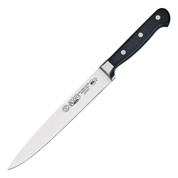 Winco KFP-81 8" Blade Triple Riveted One Piece Acero Slicer