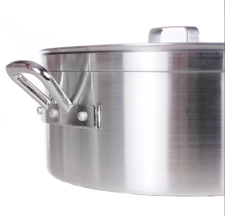 Aluminum Fry Pot with Perforated Basket, 12" side